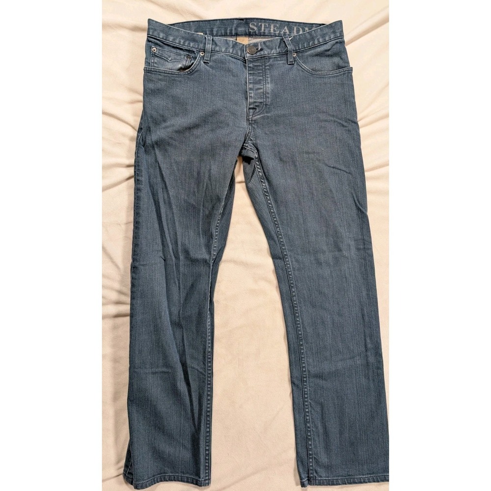 Burberry Brit Men's Steadman Slim Fit Jeans Denim Button Fly Blue Men's 32x29